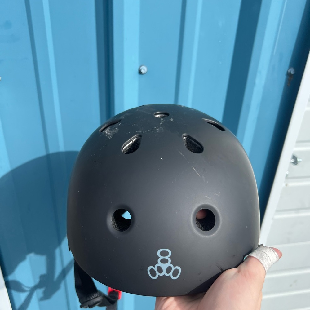Black Triple 8 Skate Helmet